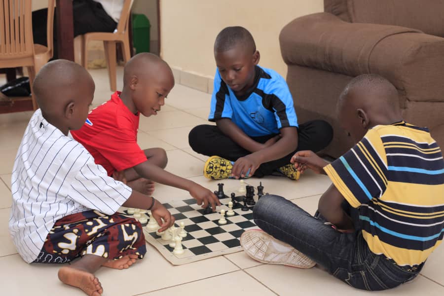 Children taking part in structured play at RMFSL